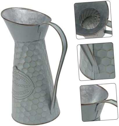 STOBAZA Antique Iron Flower Pot Decorative Vase for Home Decor Chic Style