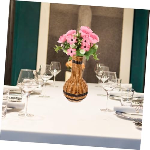 STOBAZA 315a Woven Flower Vase for Rustic Home Decor