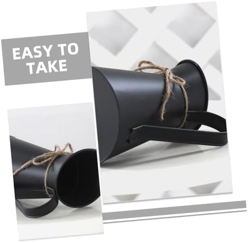 STOBAZA Metal Vintage Flower Bucket for Home Decor