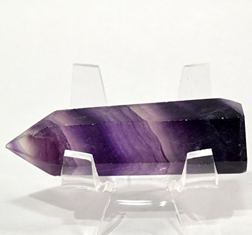 HQRP 25 Inch Deep Purple Pink Fluorite Crystal Stick Layered Mineral Polished Stone Wand