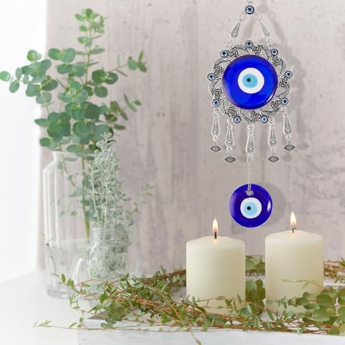Turkish Evil Eye Glass Amulet Car Hanging Ornament