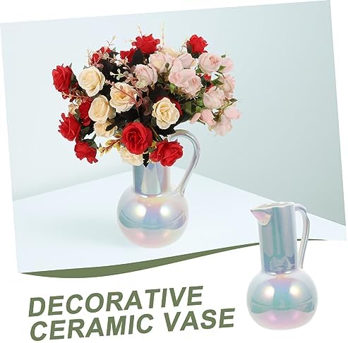 Cute Ceramic Pitcher Vase for Home Decor