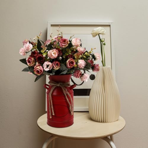 Rustic Milk Can Vase for Home Decor