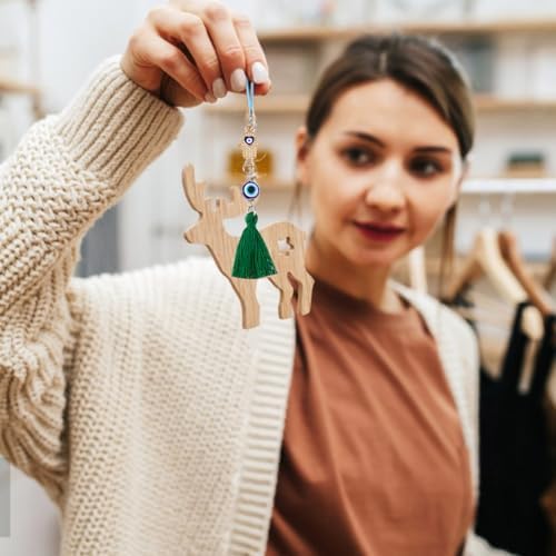 8 Pcs 8 Colors Evil Eye Car Mirror Hangings