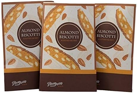 Almond Biscotti Scented Sachets Pack of 3