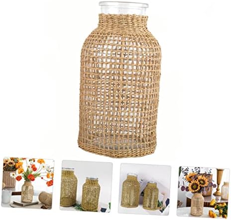 1pc Artistic Glass Flower Vase Japanese Style Home Decor