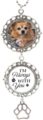 Double-Sided Custom Photo Car Pendant Memorial Charm for Pet Remembrance