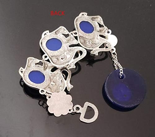 Turkish Blue Evil Eye Lucky Elephant Wall Hanging Decor Amulet