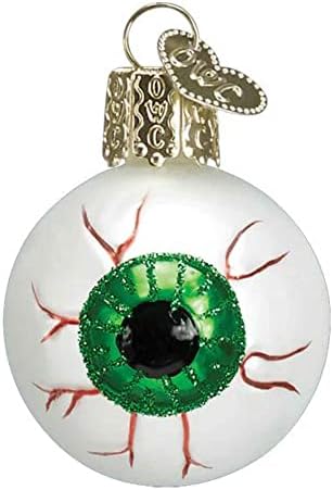 Old World Christmas Green Evil Eye Glass Blown Ornament