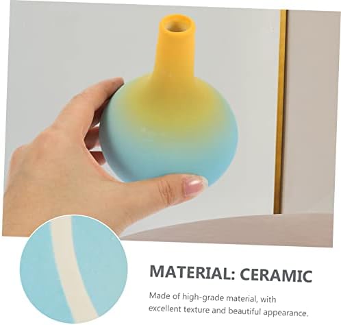 2pcs Rustic Style Gradient Ceramic Vase for Home Decor