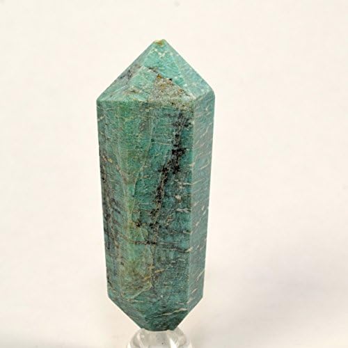 HC Set 2 34 Inch Amazonite Point and Clear Quartz Cabochon
