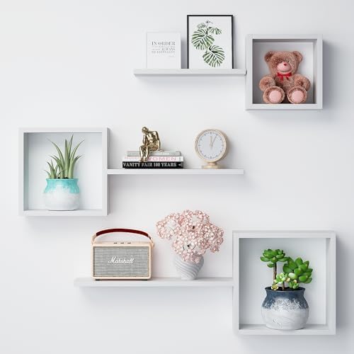 Ecowillon Floating Cube Shelves Set of 6