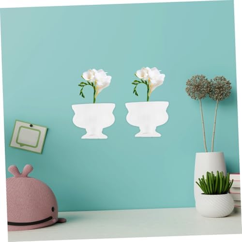 Vintage Half Vase Planter Decorative Flower Vase for Home Decor Retro Pitcher Wide Mouth Decor