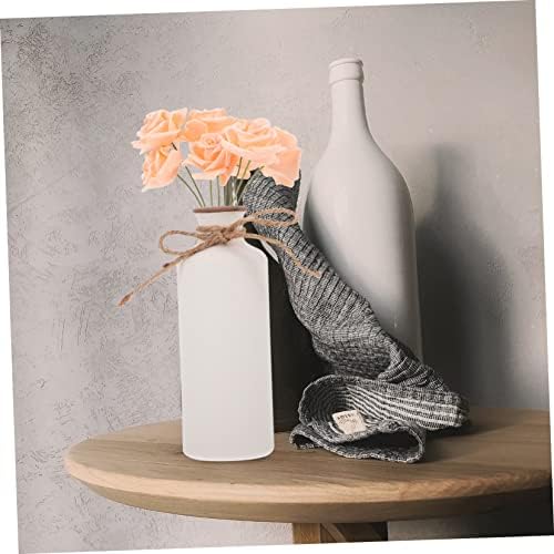 White Ceramic Round Decorative Vase for Home Decor