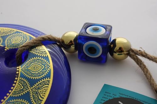Nevfactory Evil Eye Wall Decor Blue Frame 511 Inch