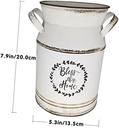 Vintage European Milk Can Flower Pot Set for Home Decor