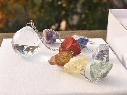 Chakra Crystals Healing Stones Wall Suncatcher Decor