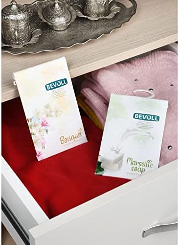 Bevoll Scented Sachets 12 Pack for Drawers Closets Cars Bathroom Wardrobe Gym Bags