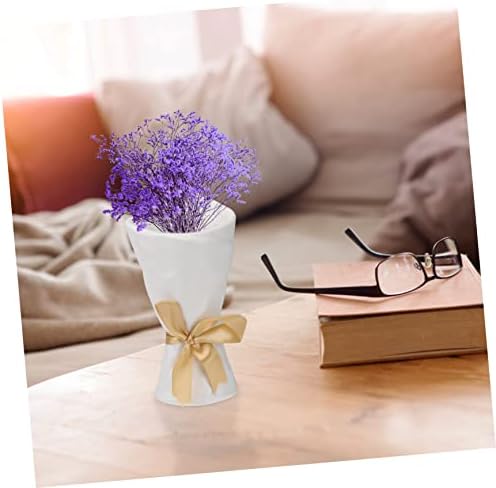 VINTORKY Decorative Mini Ceramic Vase for Home Office Desk Plant Holder