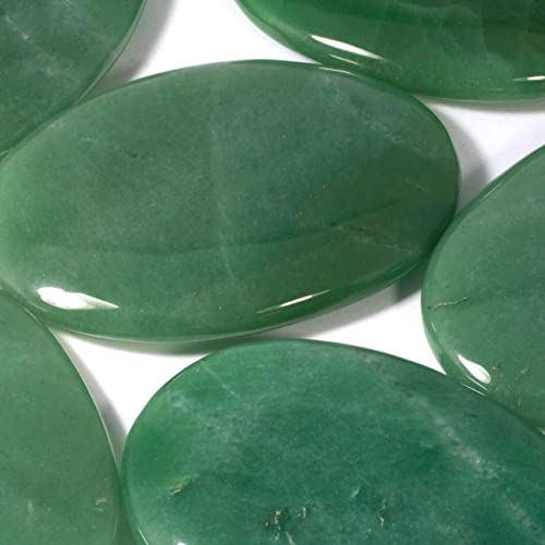 CrystalAge Green Aventurine Palm Stone 70x50mm