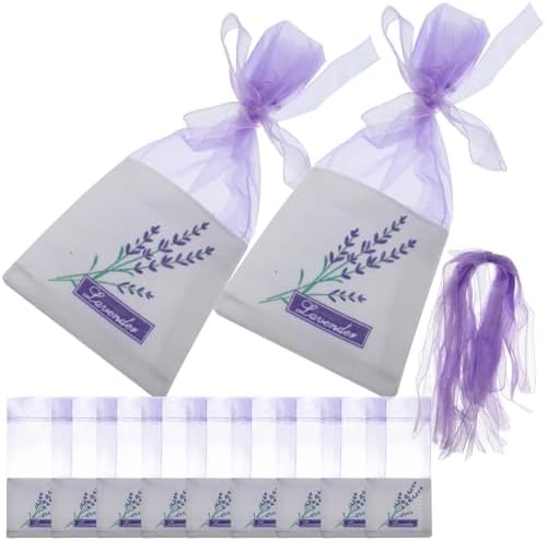 VORCOOL Lavender Sachet Bag 30 Pcs with Porcelain Embroidery