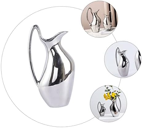 Floral Pitcher Shape Ceramic Decor Statue