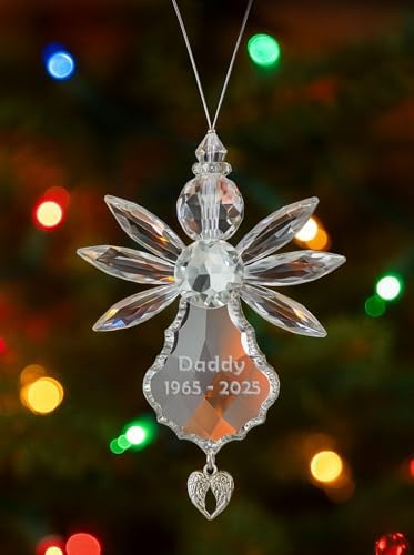 Personalized Guardian Angel Acrylic Suncatcher Ornament
