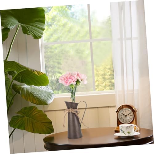 Retro Decorative Metal Flower Vase for Home and Outdoor Use