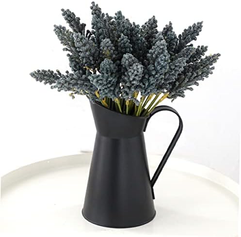 Vintage Iron Vase with Matte Finish Rustic Design