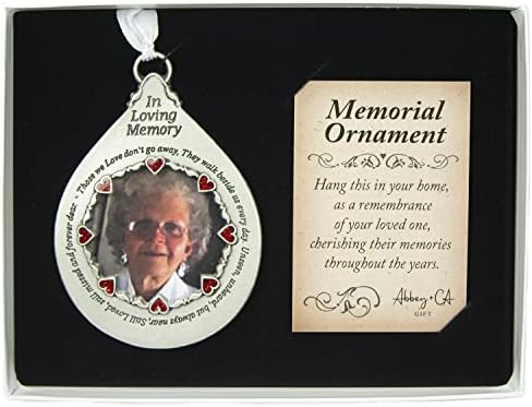 Cathedral Art Memorial Photo Frame Ornament - 1 12 Inch In Loving Memory Christmas Decor by Abbey CA Gift