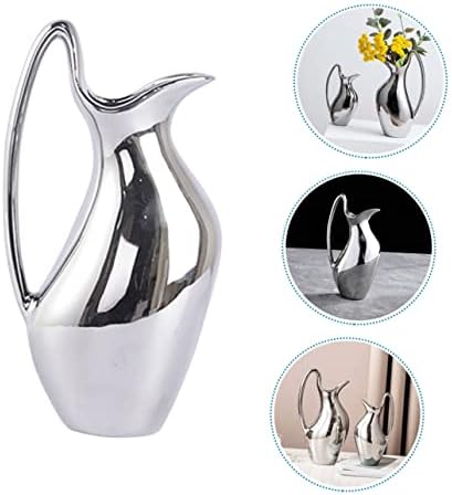 Floral Pitcher Shape Ceramic Decor Statue