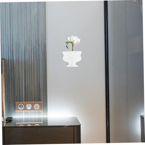 Vintage Half Vase Planter Decorative Flower Vase for Home Decor Retro Pitcher Wide Mouth Decor