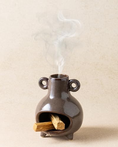 KOKUNKA Ceramic Palo Santo Holder Brown