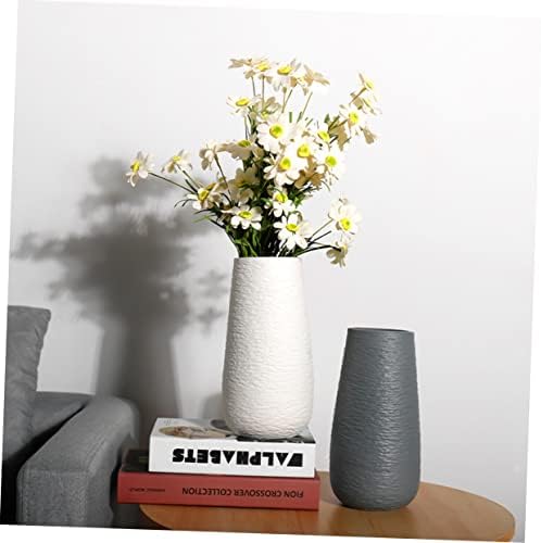 STOBAZA 1pc White Ceramic Vase Modern Plant Pot