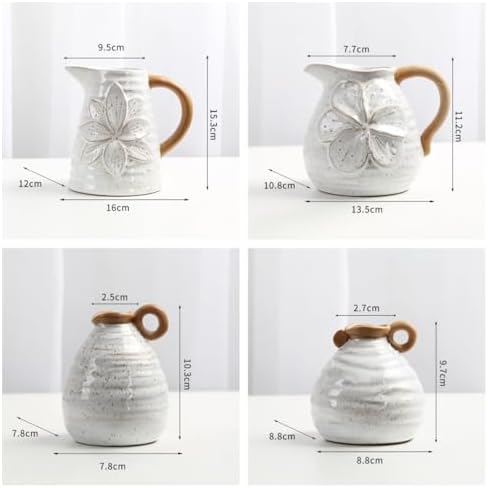 Rural Polka Dot Retro Milk Jug Vase