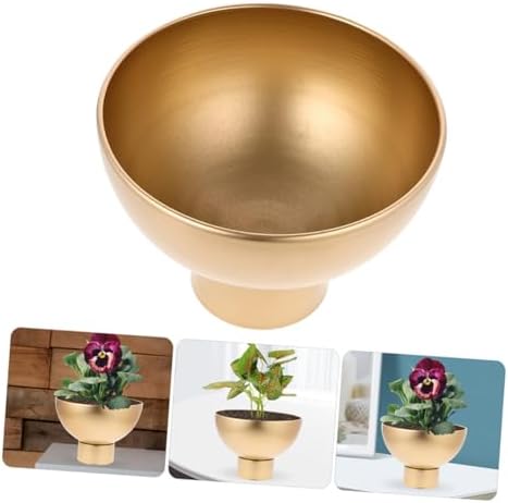 2pcs Gold Metal Flower Vase for Home Decor Centerpieces