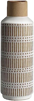 Rustic Ceramic Vase 1102 Inch Farmhouse Style Decor