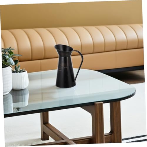 Rustic Farmhouse Iron Vase - Black Decorative Centerpiece