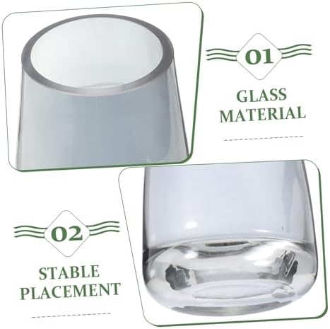 Modern Iridescent Glass Vase for Home Decor and Hydroponic Use