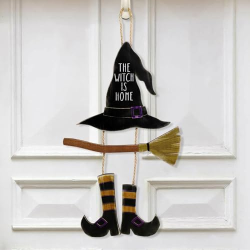 MelonBoat Halloween Witch Door Decor Wreath