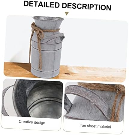 StobaZA Decorative Iron Flower Bucket for Home and Garden