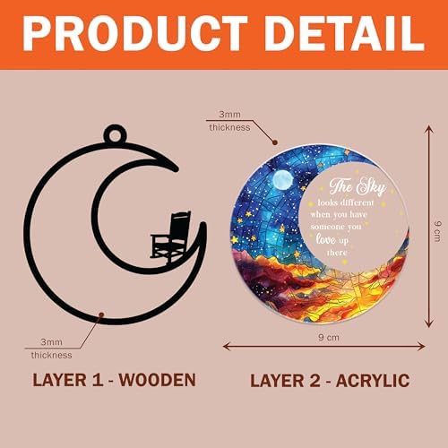 HONOCOOLS H49 Memorial Christmas Ornament - Sympathy Gift for Loss of Loved One