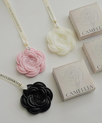 Aroma Soy Wax Sachets 3 Pack Camellia Flower Shaped Essential Oil Tablets