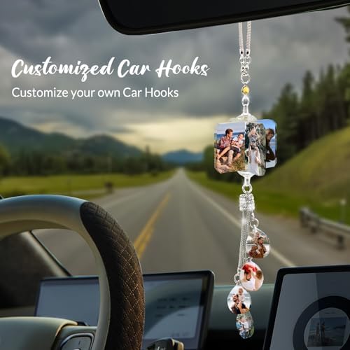 Personalized Photo Crystal Car Hanging Ornament