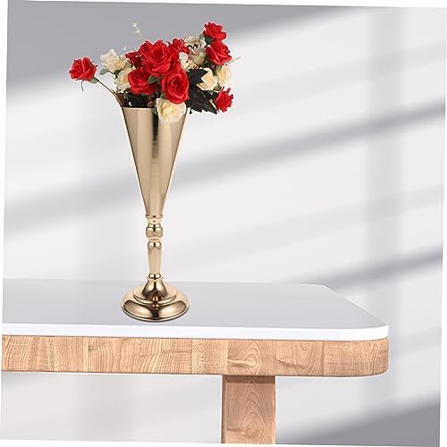 Iron Trumpet Vase for Floral Arrangements and Home Decor