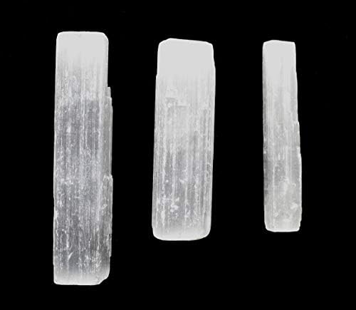 HQRP 3 Inch Natural White Selenite Sticks 20PCS