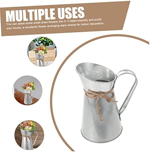 GANAZONO Vintage Iron Flower Bucket for Home Decor