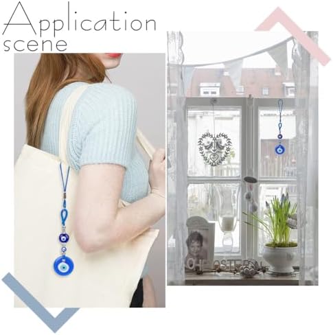 WEBEEDY 4 Piece Evil Eye Hanging Charm
