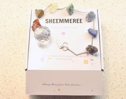 Chakra Crystals Healing Stones Wall Suncatcher Decor