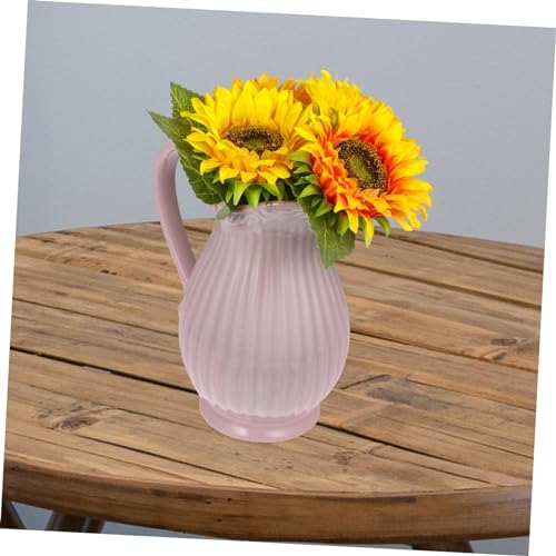 Pink Ceramic Flower Vase for Dried Flowers and Home Decor